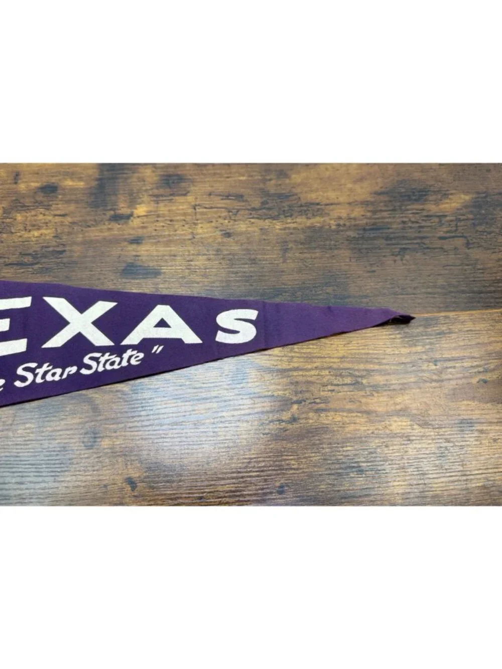 Vintage Texas Pennant Felt Flag 